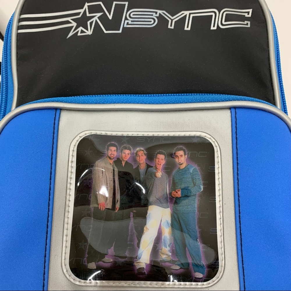 Rare Vintage NSYNC Graphic Mini Backpack Year 2000 Music Boy Band Size OS - Picture 8 of 15
